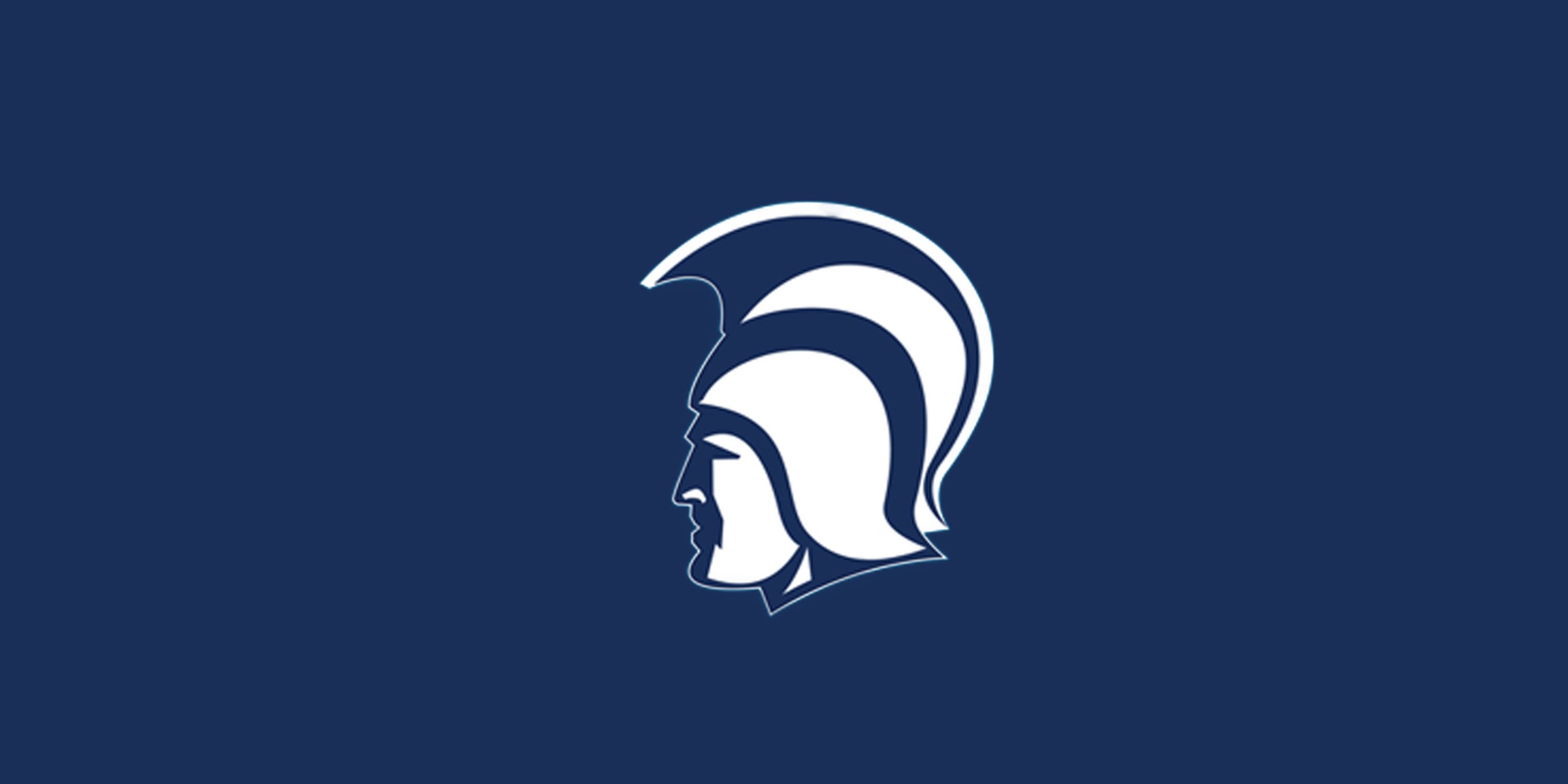 Spartan Head with Navy background.