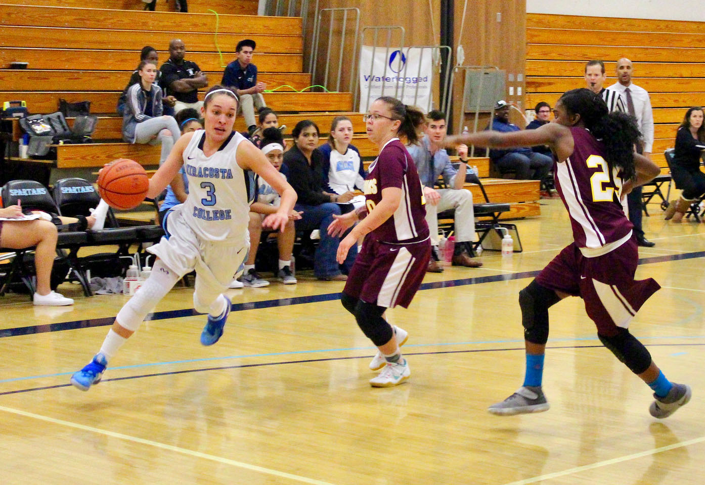 Ayli Tulberg dribbles the ball towards the basket in a recent game.