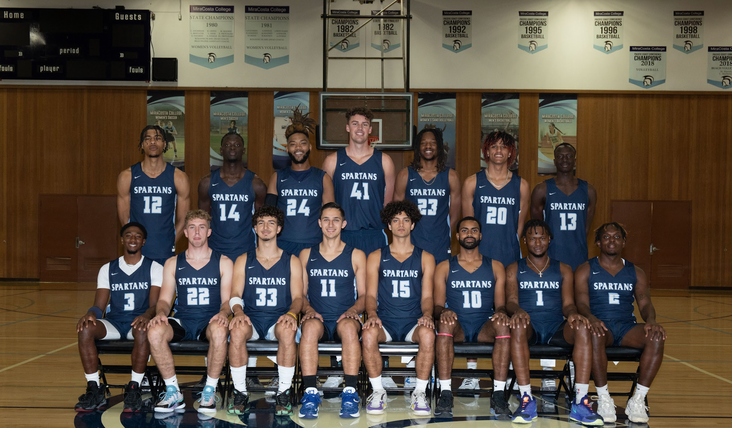 MiraCosta men's basketball team picture, 2023-24.