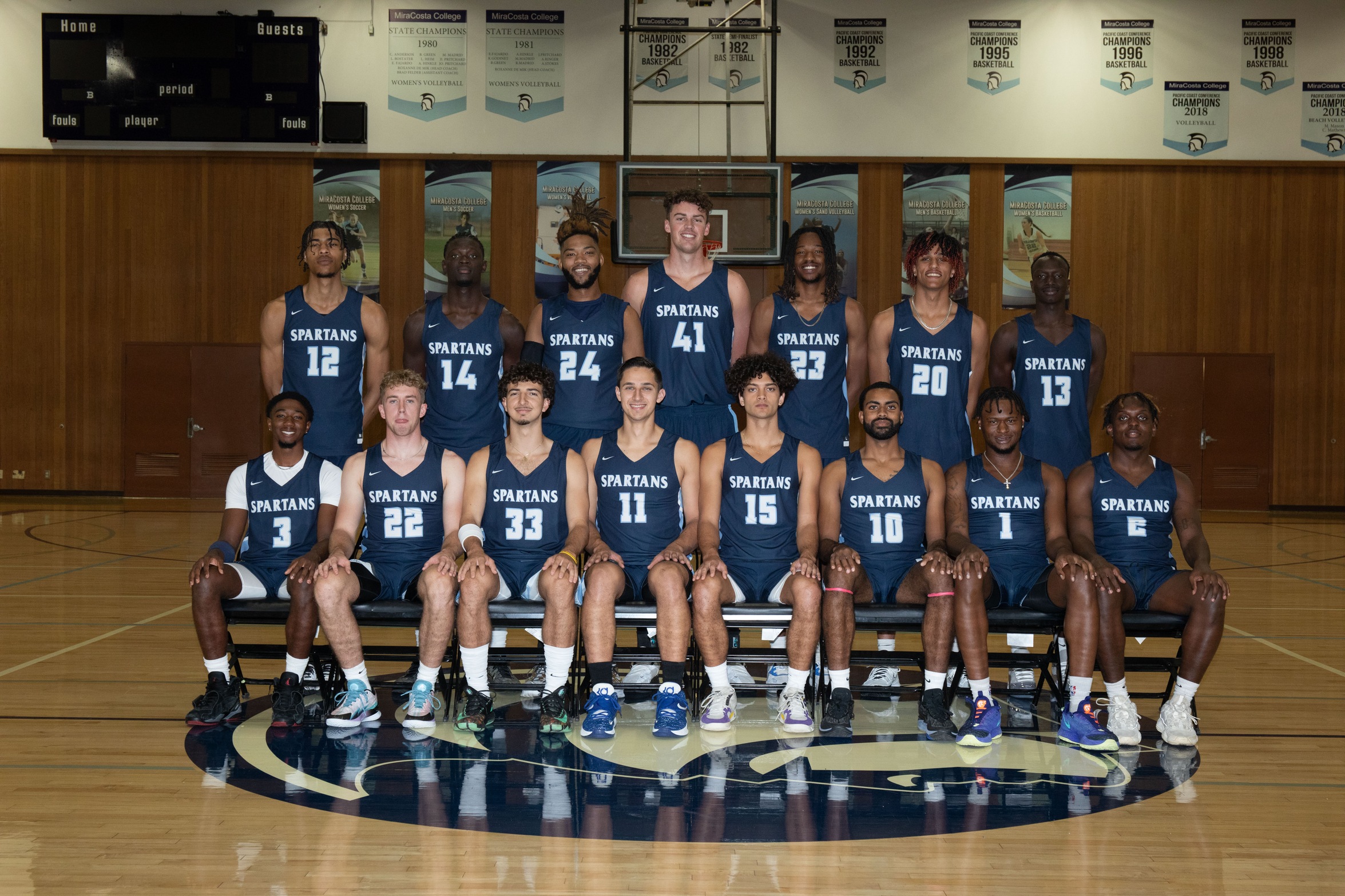 MiraCosta men's basketball team picture, 2023-24