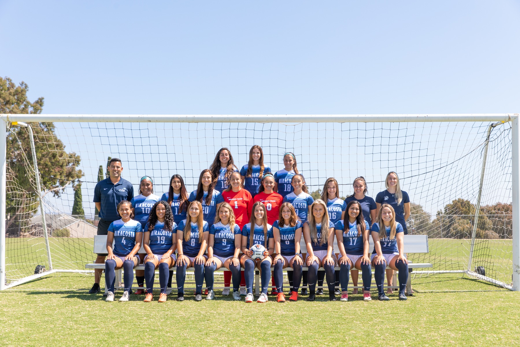 Team picture for women's soccer.