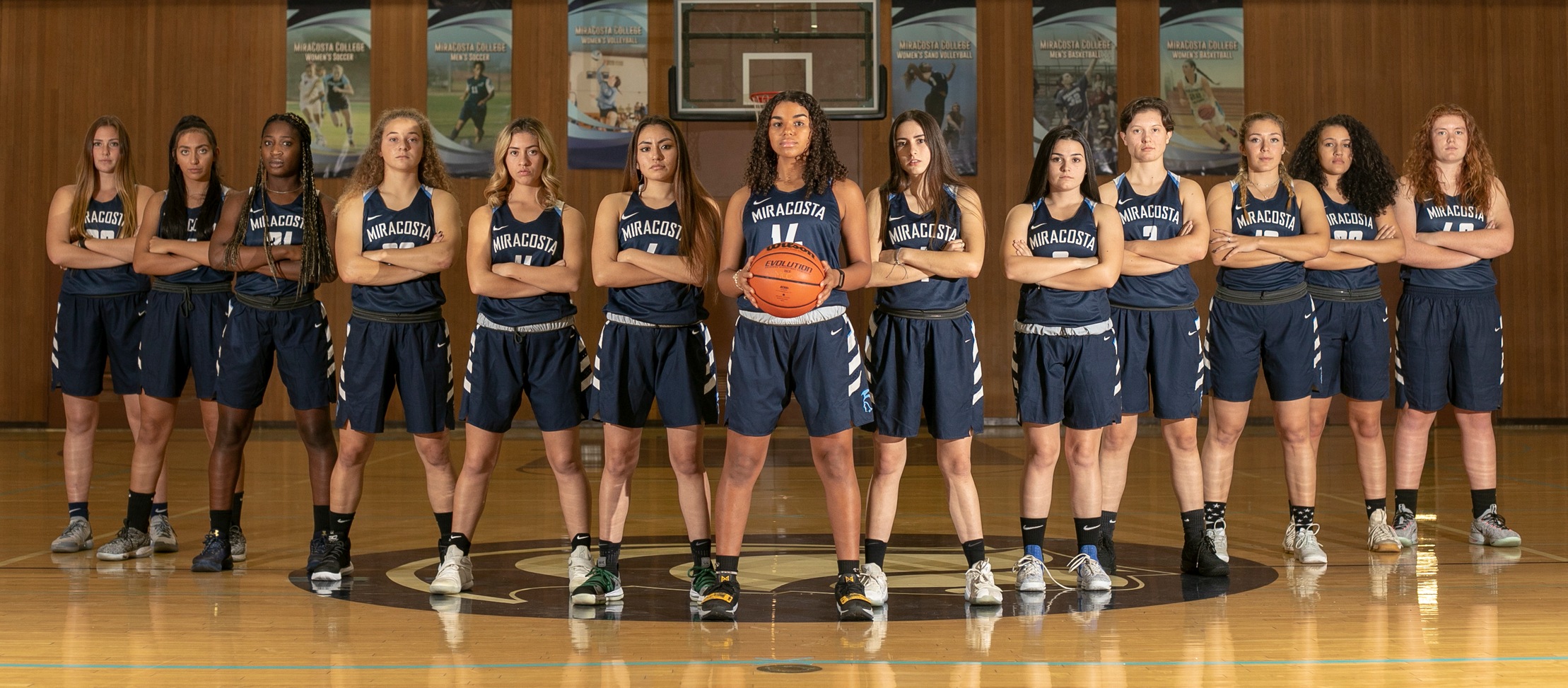 Women's Basketball team picture.
