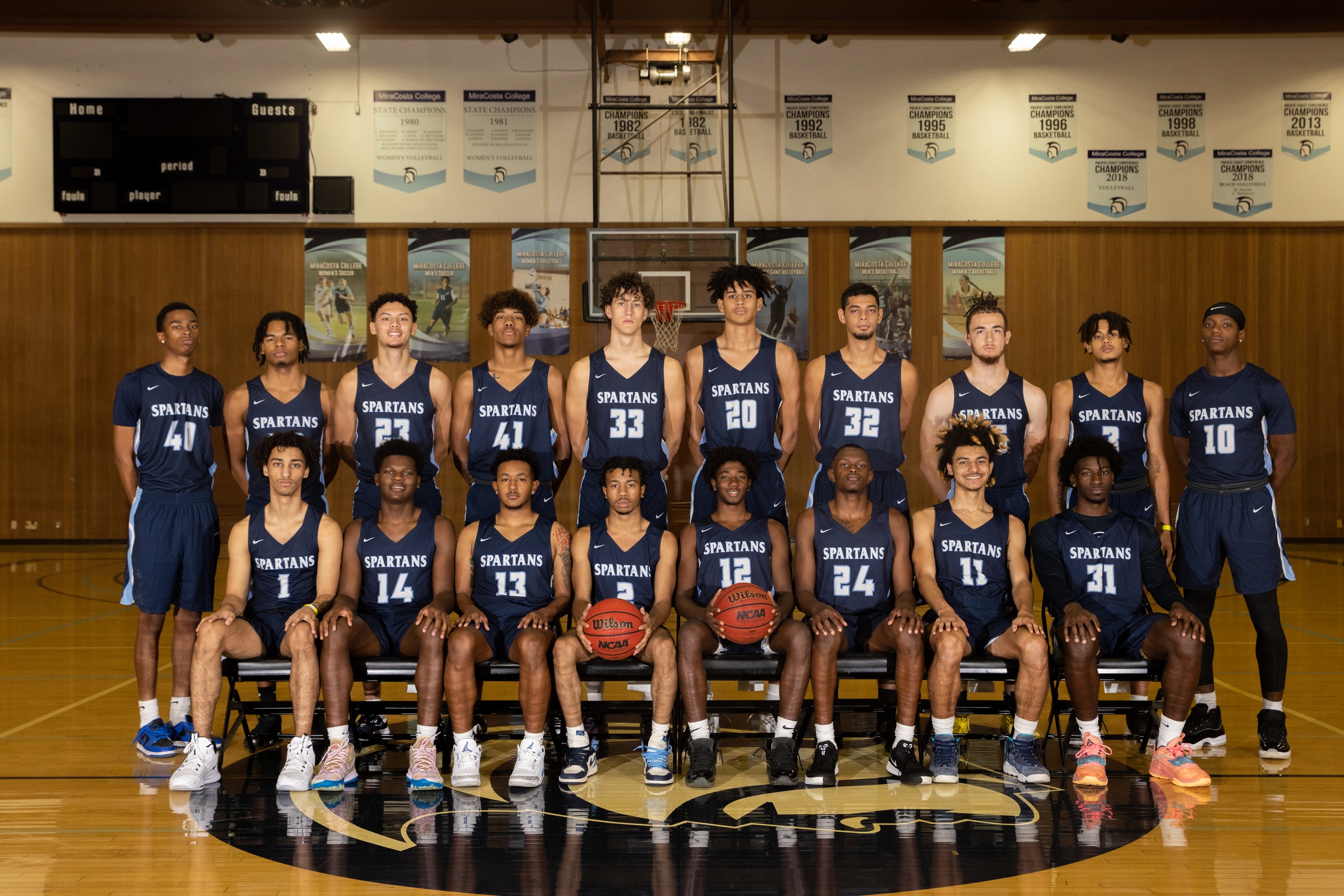 Men's Basketball team photo.
